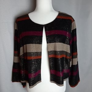 Striped Bolo Jacket 18W by Danny and Nicole
